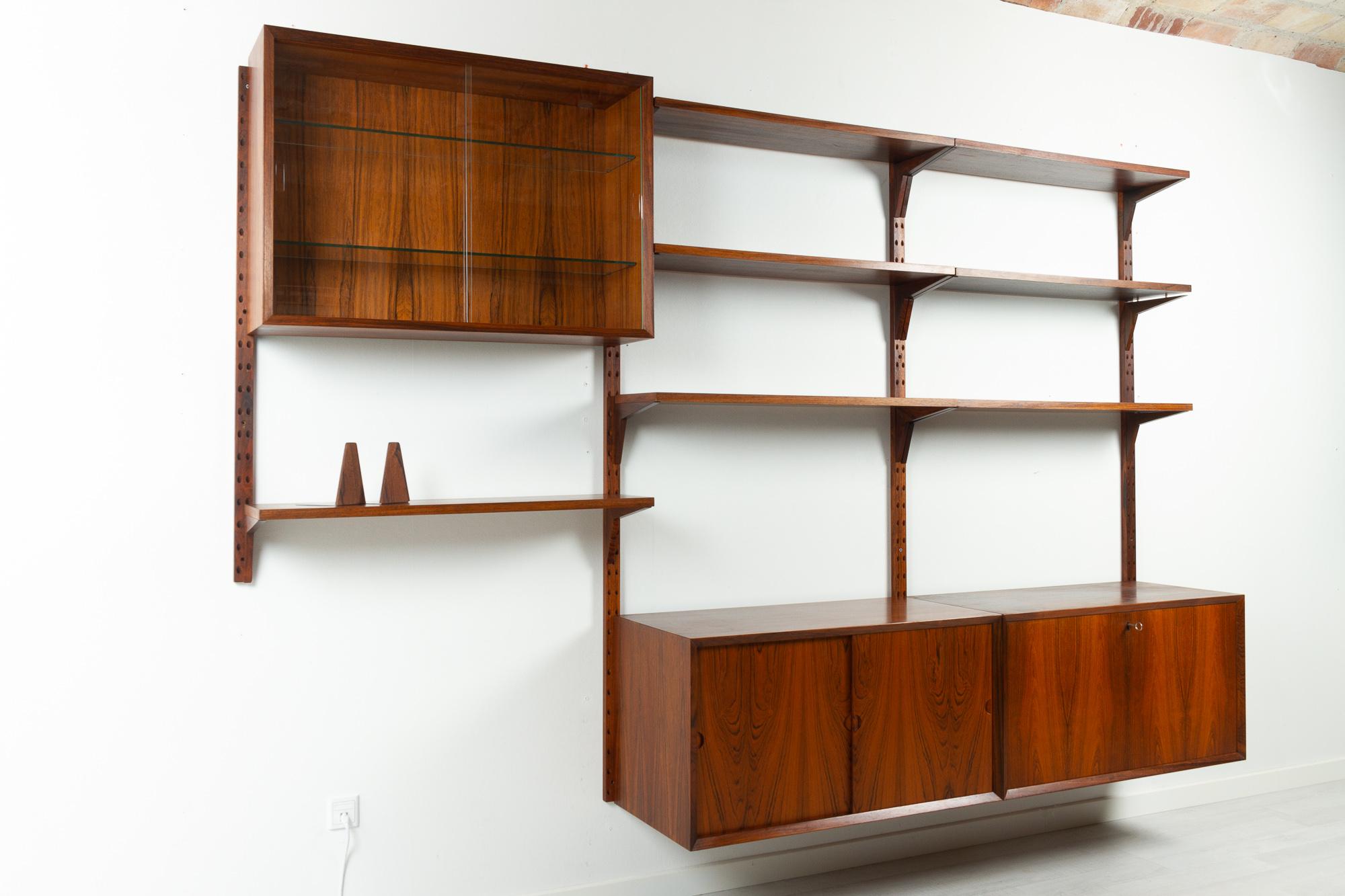 Vintage Danish Rosewood Modular Wall Unit by Poul Cadovius for Cado 1960s 10
