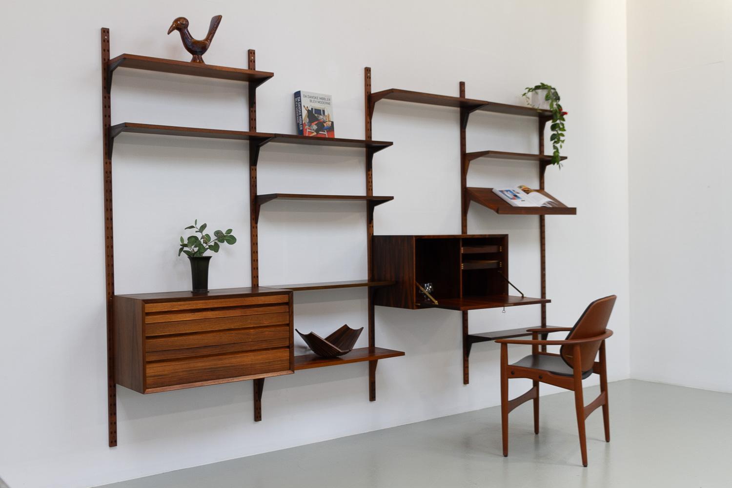 Vintage Danish Rosewood Modular Wall Unit by Poul Cadovius for Cado, 1960s 11
