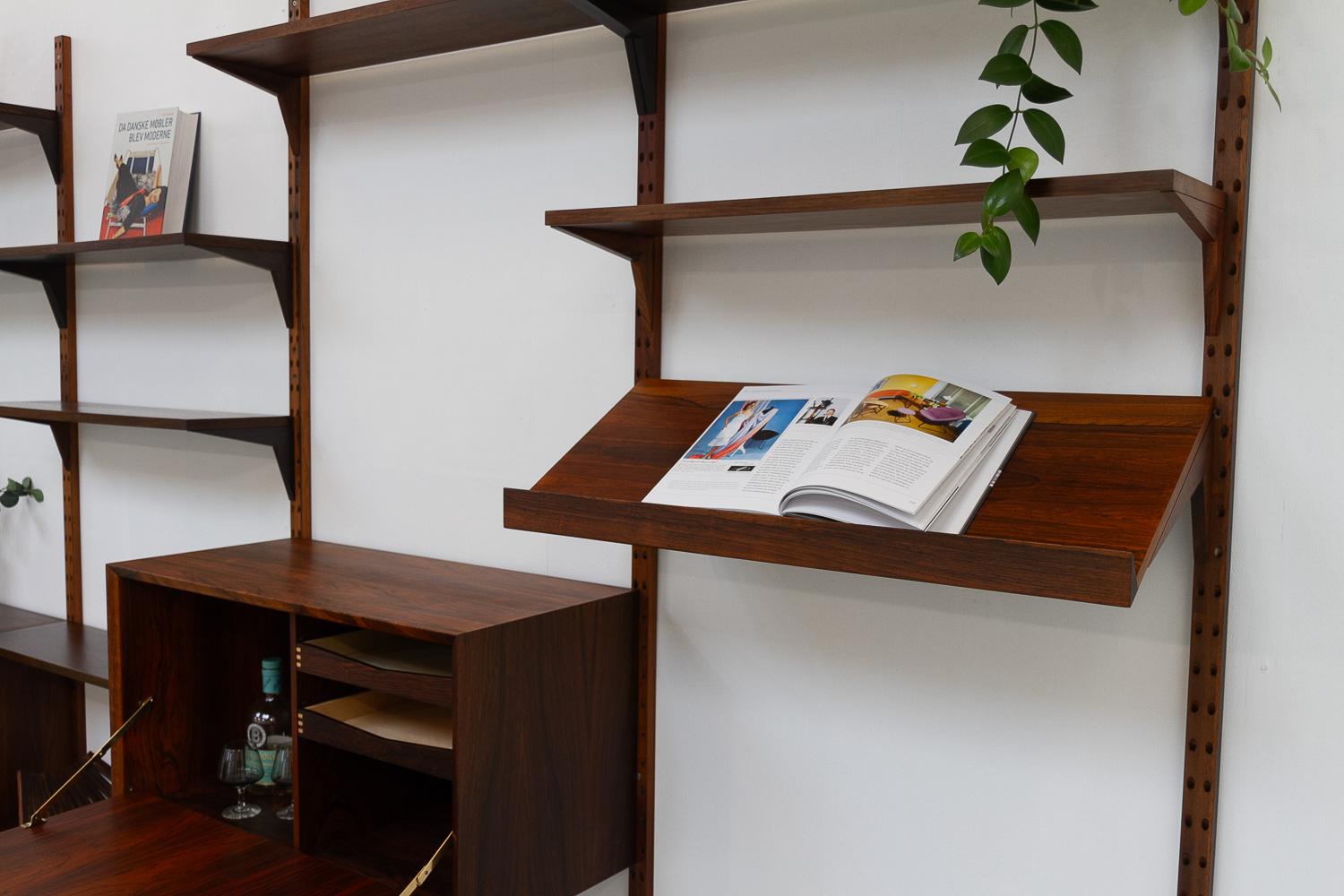 Vintage Danish Rosewood Modular Wall Unit by Poul Cadovius for Cado, 1960s 13
