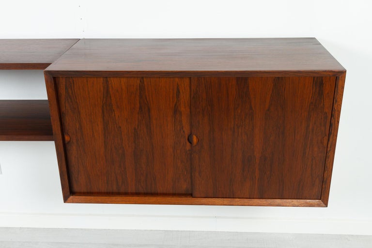 Vintage Danish Rosewood Modular Wall Unit by Poul Cadovius for Cado, 1960s For Sale 1