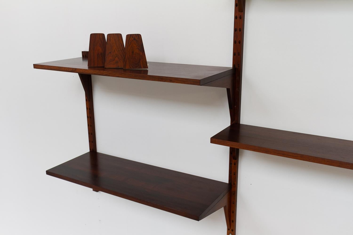 Vintage Danish Rosewood Modular Wall Unit by Poul Cadovius for Cado 1960s For Sale 2