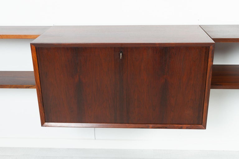 Vintage Danish Rosewood Modular Wall Unit by Poul Cadovius for Cado, 1960s For Sale 3