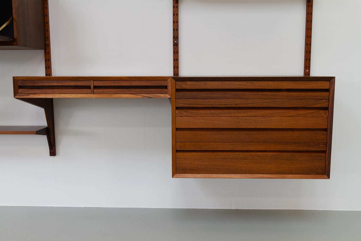 Vintage Danish rosewood modular wall unit by Poul Cadovius for Cado 1960s For Sale 2