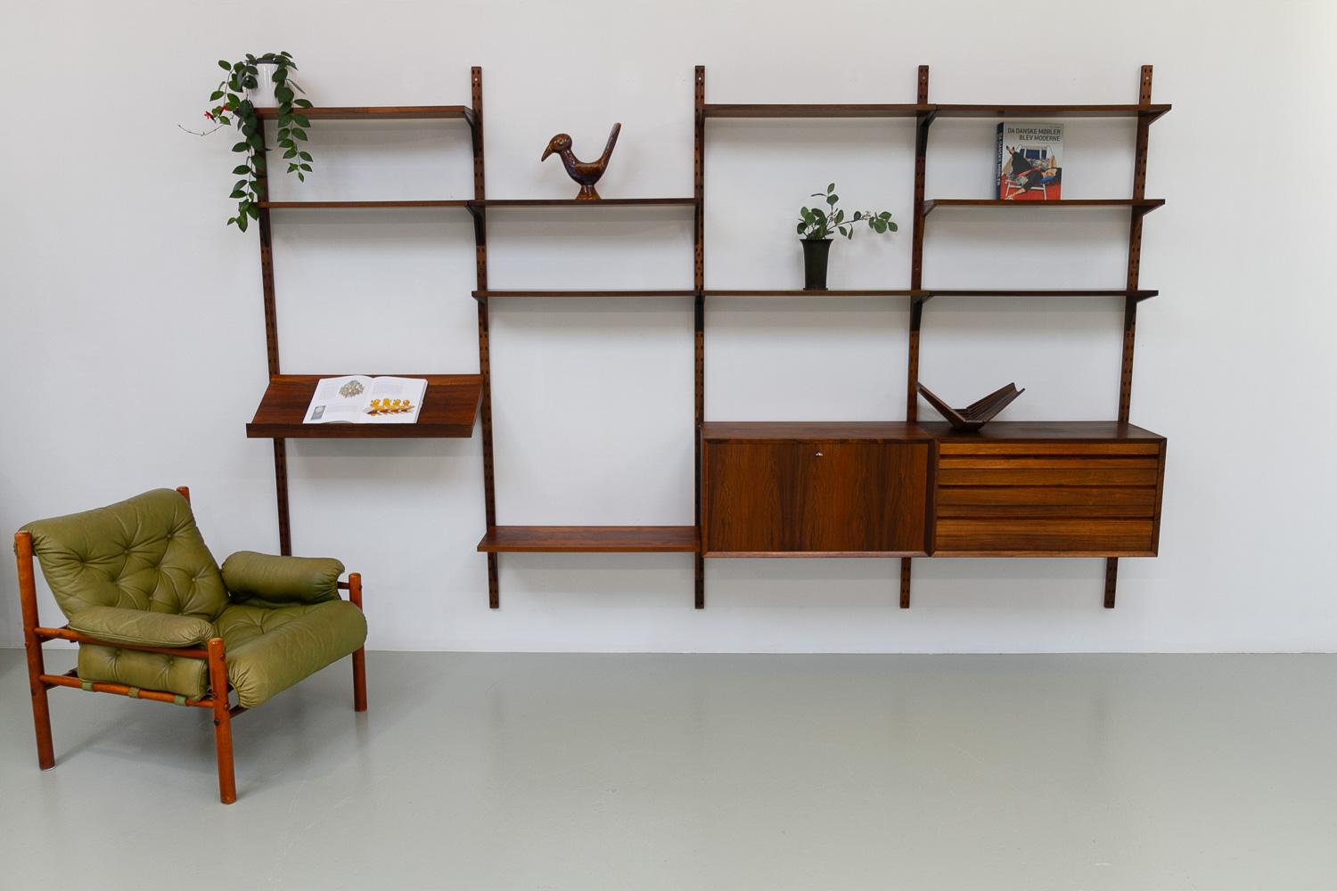 Vintage Danish Rosewood Modular Wall Unit by Poul Cadovius for Cado, 1960s 4