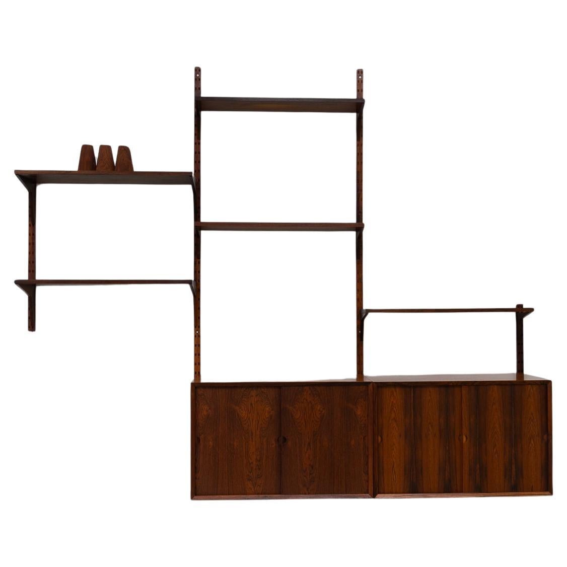 Vintage Danish Rosewood Modular Wall Unit by Poul Cadovius for Cado 1960s For Sale