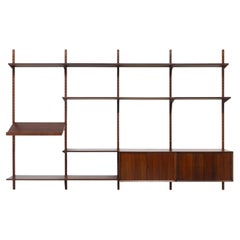 Vintage Danish Rosewood Modular Wall Unit by Poul Cadovius for Cado, 1960s.