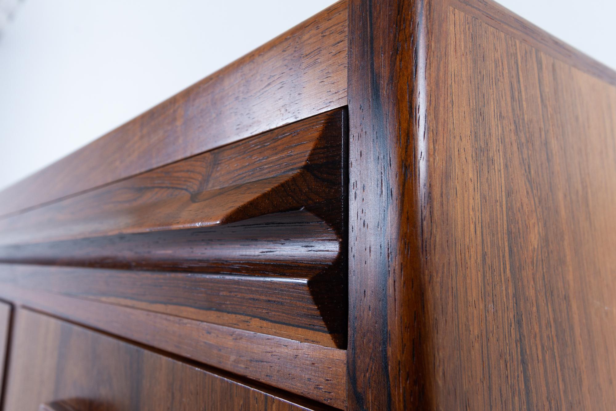 Vintage Danish Rosewood Secretaire by Erling Torvits 1960s 9