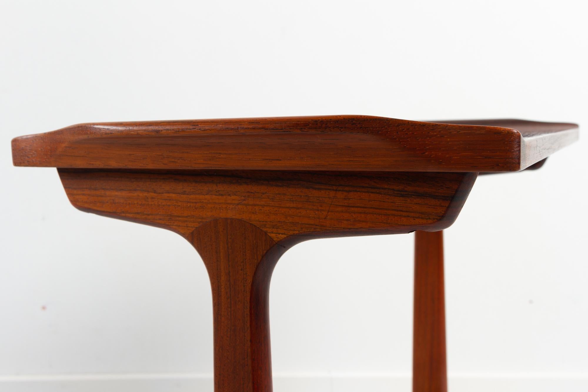 Vintage Danish Rosewood Side Table by Heltborg 1960s 5
