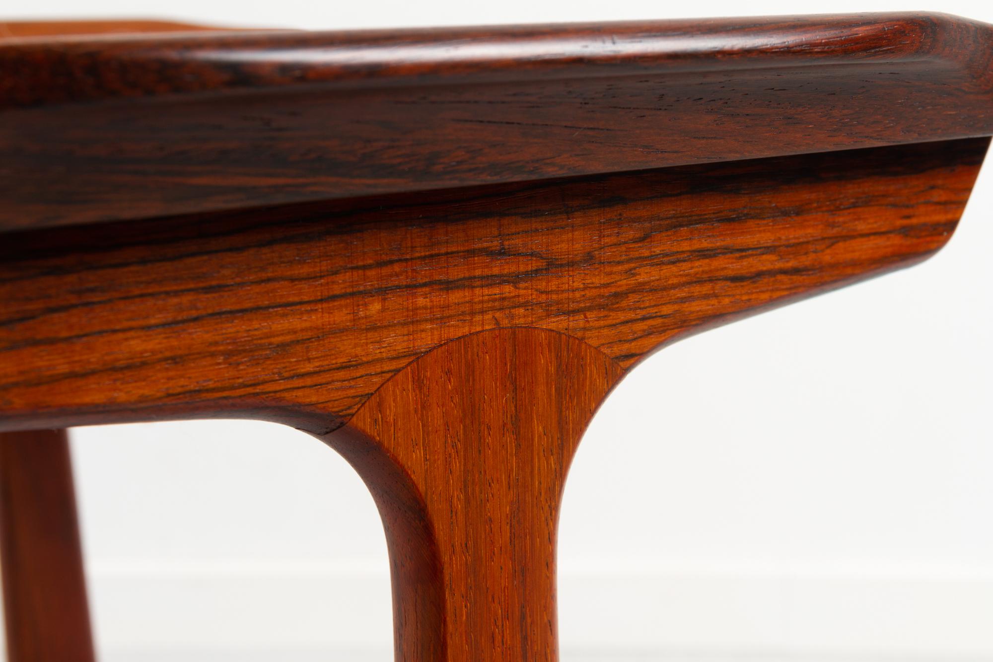 Vintage Danish Rosewood Side Table by Heltborg 1960s 7