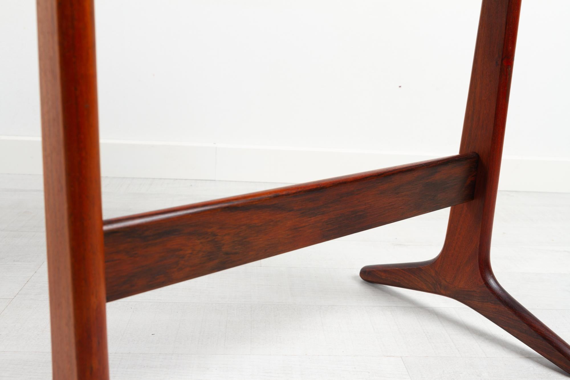 Vintage Danish Rosewood Side Table by Heltborg 1960s 9