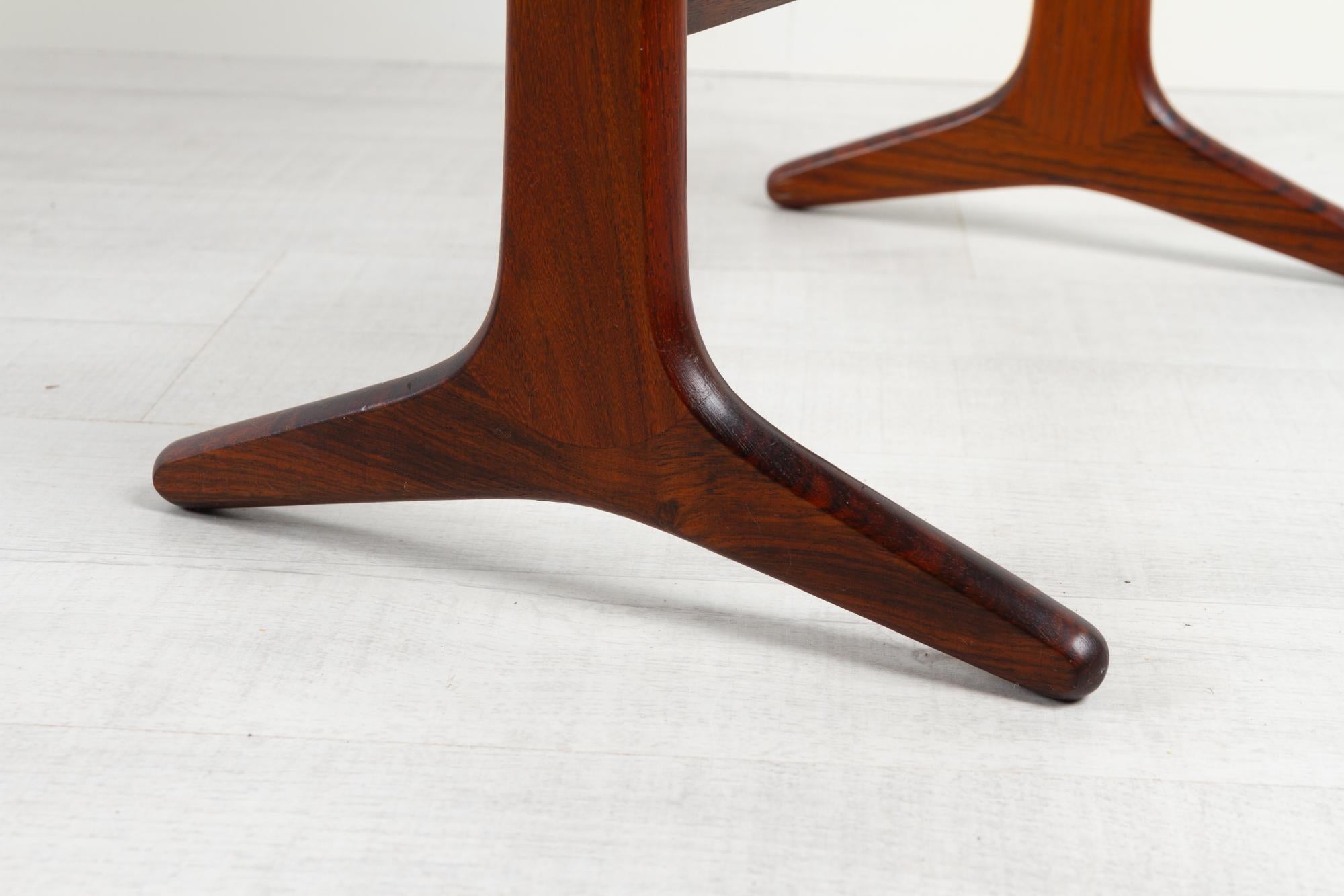 Vintage Danish Rosewood Side Table by Heltborg 1960s 10