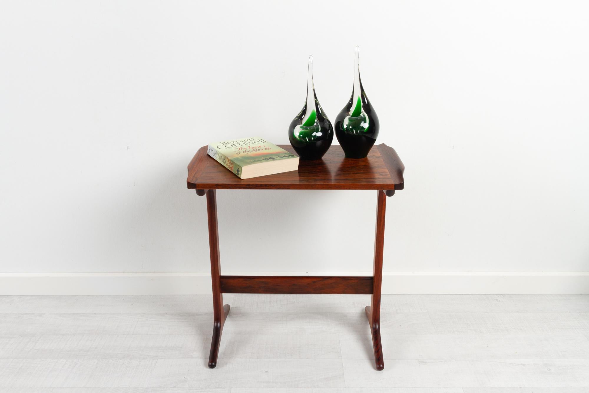 Vintage Danish Rosewood Side Table by Heltborg 1960s 11