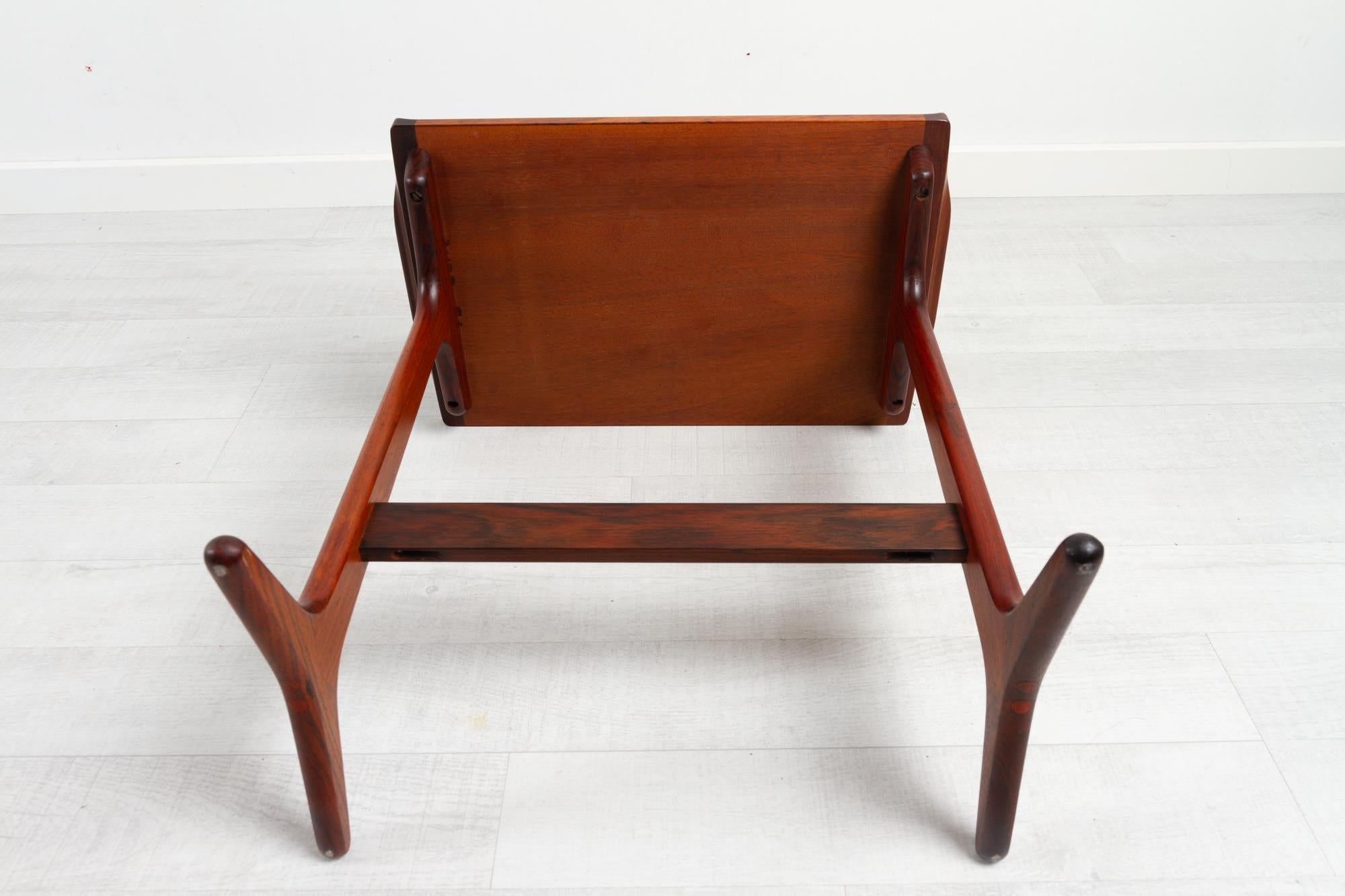 Vintage Danish Rosewood Side Table by Heltborg 1960s 15