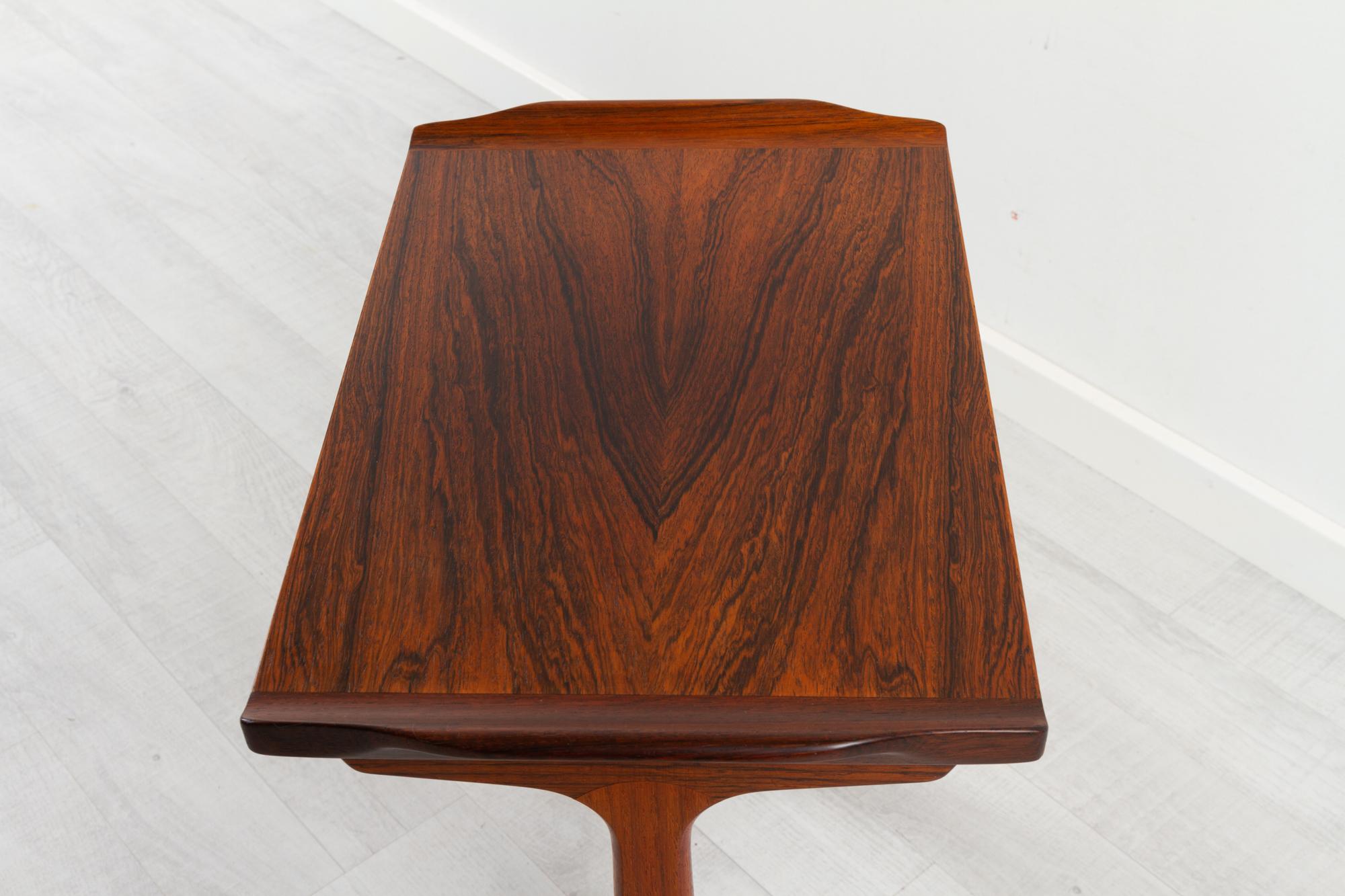 Vintage Danish Rosewood Side Table by Heltborg 1960s 2
