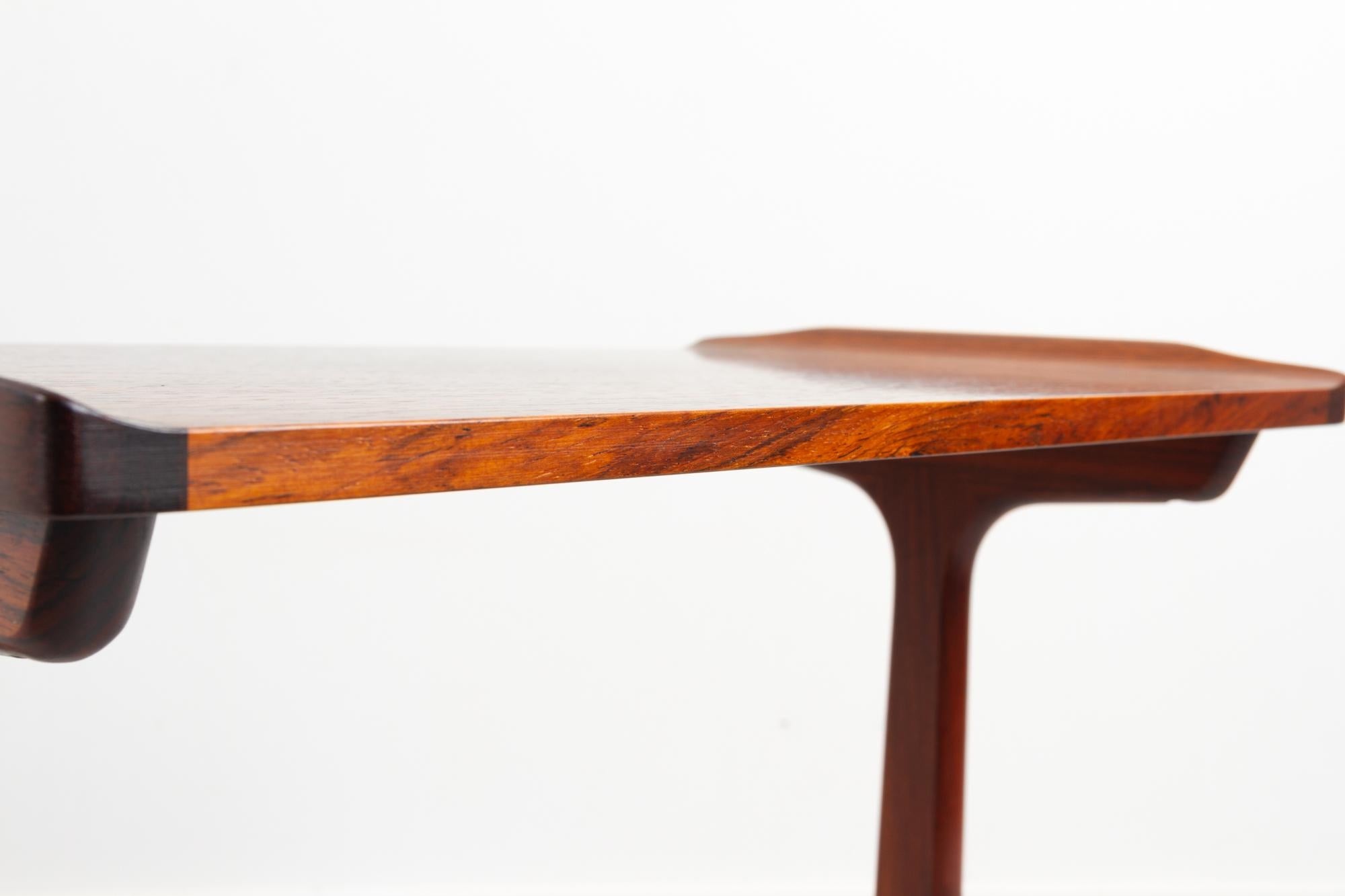 Vintage Danish Rosewood Side Table by Heltborg 1960s 4