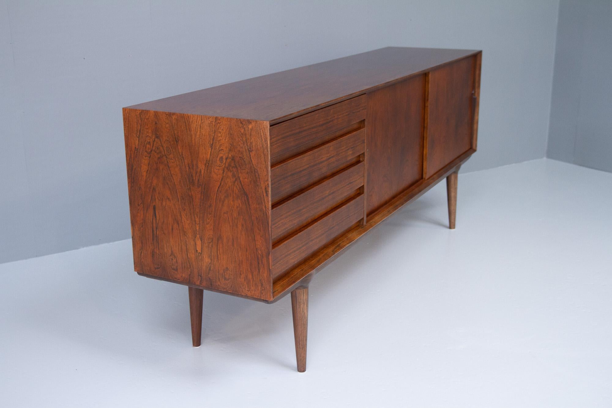 Vintage Danish Rosewood Sideboard Model 18 by Gunni Omann for Omann Jun. 1960s For Sale 6