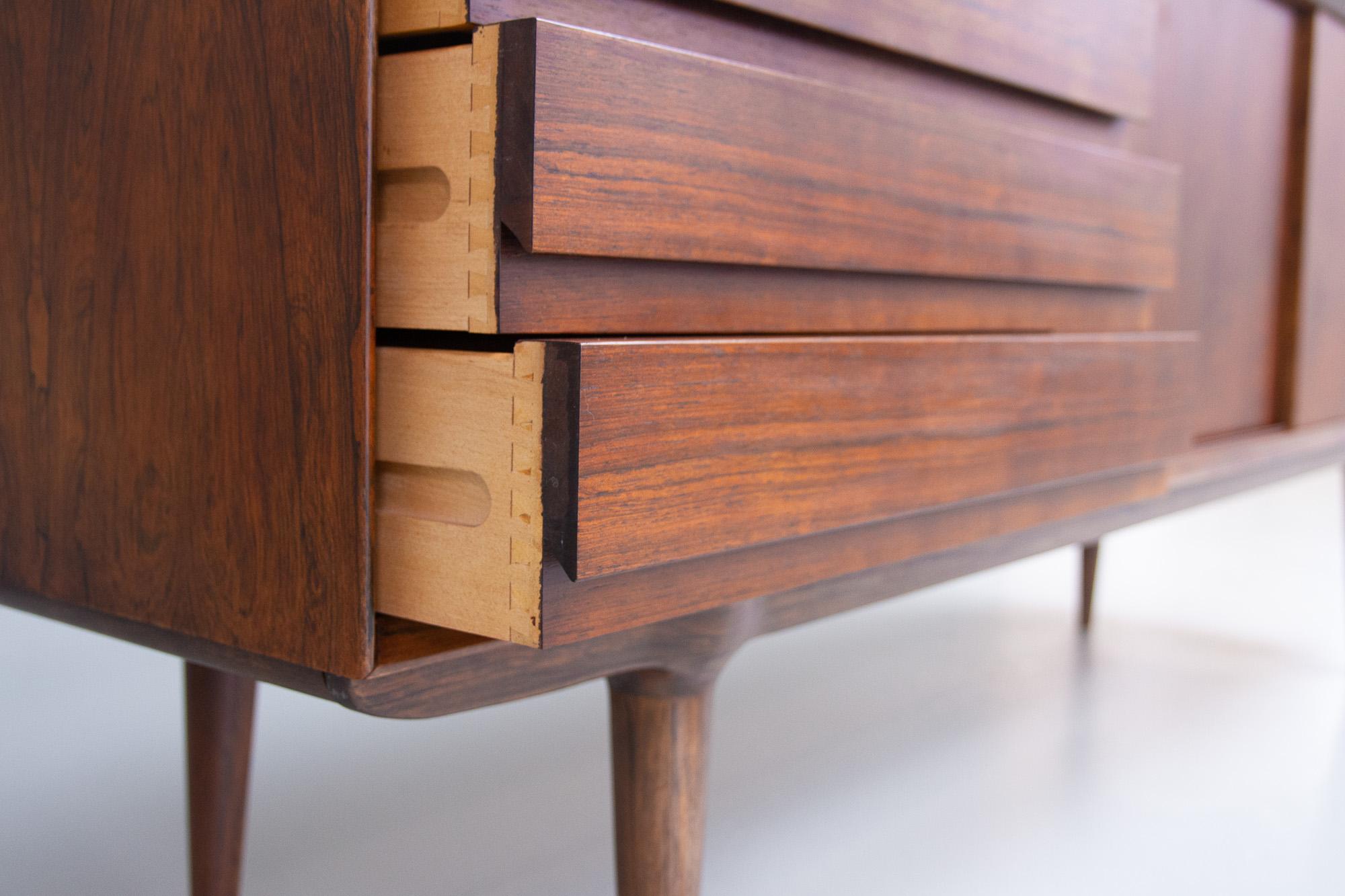Vintage Danish Rosewood Sideboard Model 18 by Gunni Omann for Omann Jun. 1960s 11