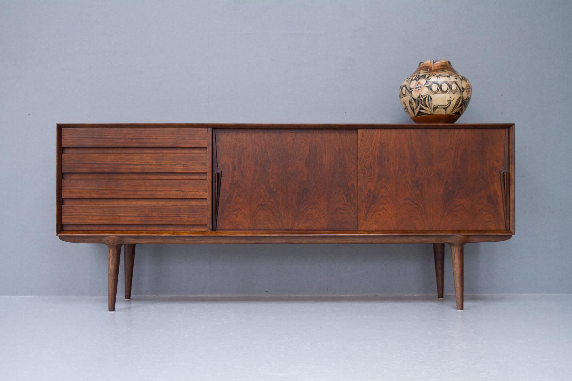 Vintage Danish Rosewood Sideboard Model 18 by Gunni Omann for Omann Jun. 1960s For Sale 12