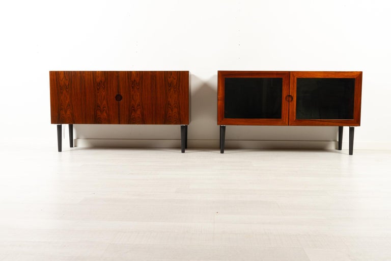 Vintage Danish Rosewood Sideboards by Bramin 1970s For Sale 10