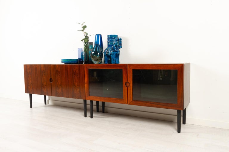 Vintage Danish Rosewood Sideboards by Bramin 1970s For Sale 12
