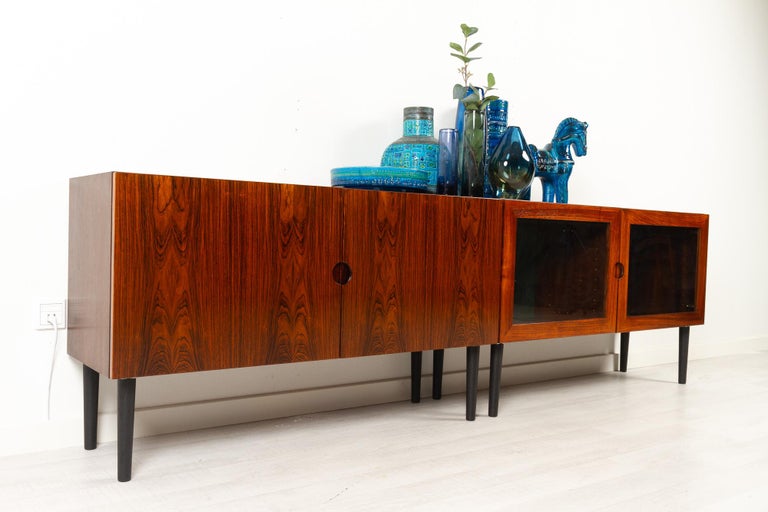 Vintage Danish Rosewood Sideboards by Bramin 1970s For Sale 14