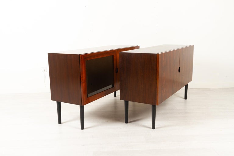 Vintage Danish Rosewood Sideboards by Bramin 1970s For Sale 2