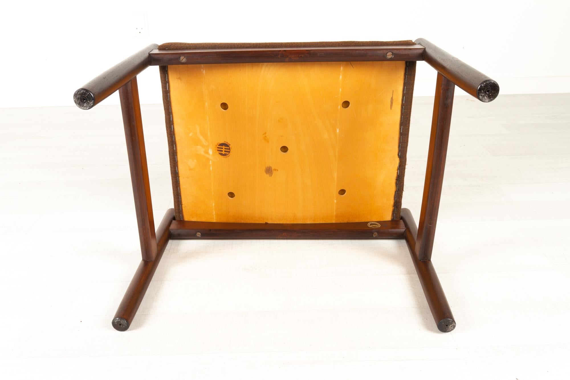 Vintage Danish Rosewood Stool by Spøttrup, 1960s 13