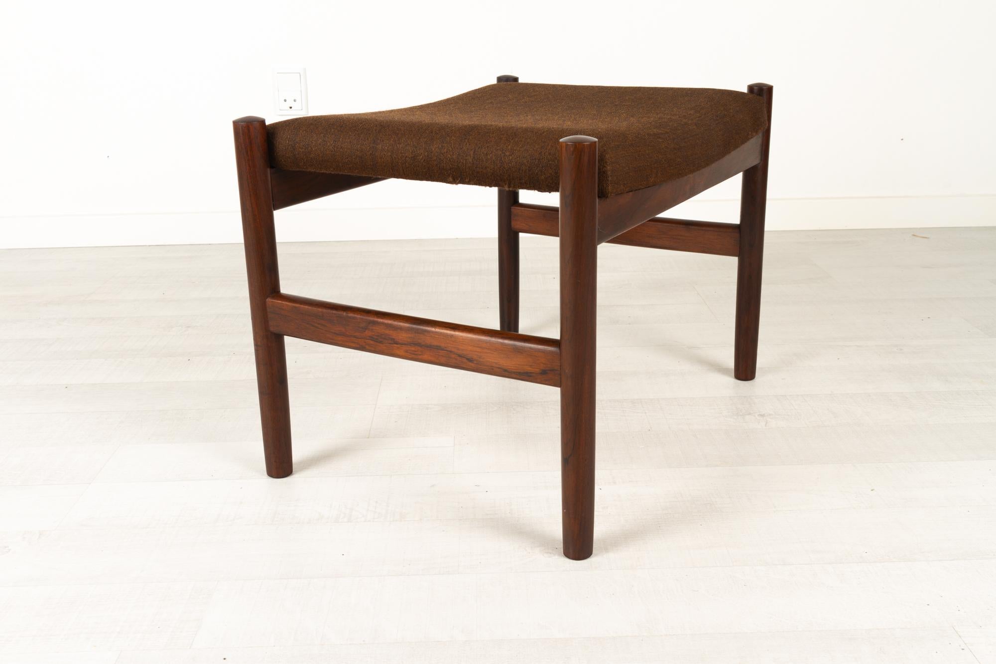 Mid-20th Century Vintage Danish Rosewood Stool by Spøttrup, 1960s