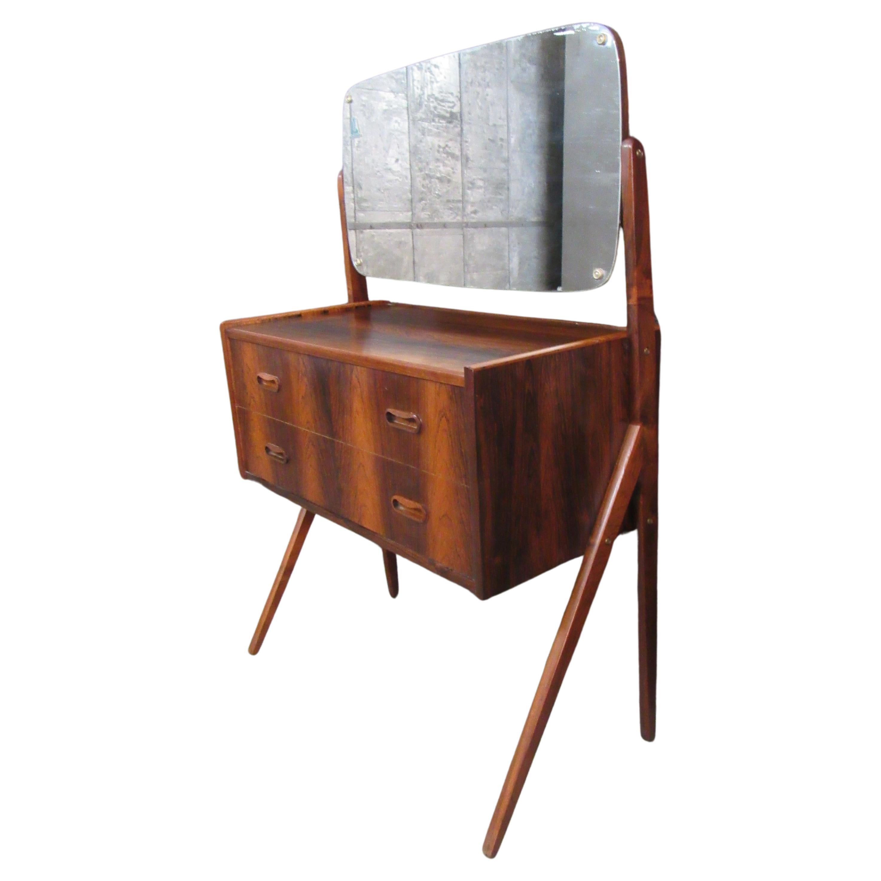 Vintage Danish Rosewood Vanity by AG Spejl