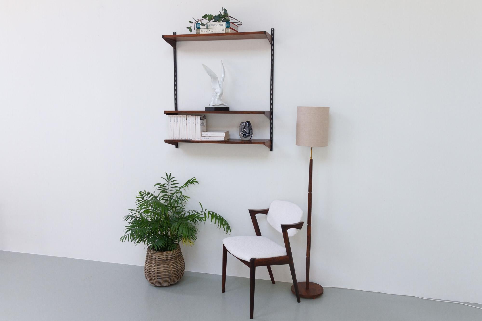 Vintage Danish Rosewood Wall Unit by Kai Kristiansen for FM, 1960s For Sale 2