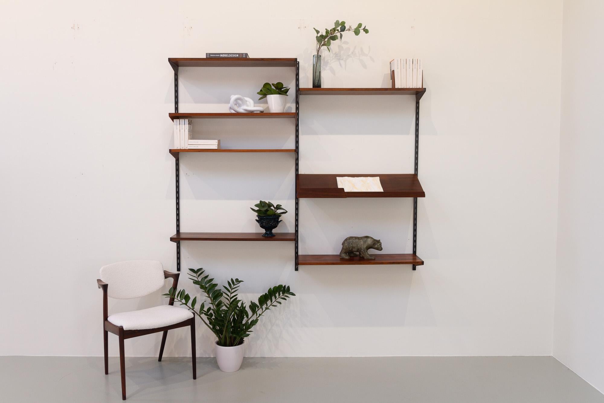 Vintage Danish Rosewood Wall Unit by Kai Kristiansen for FM, 1960s 4
