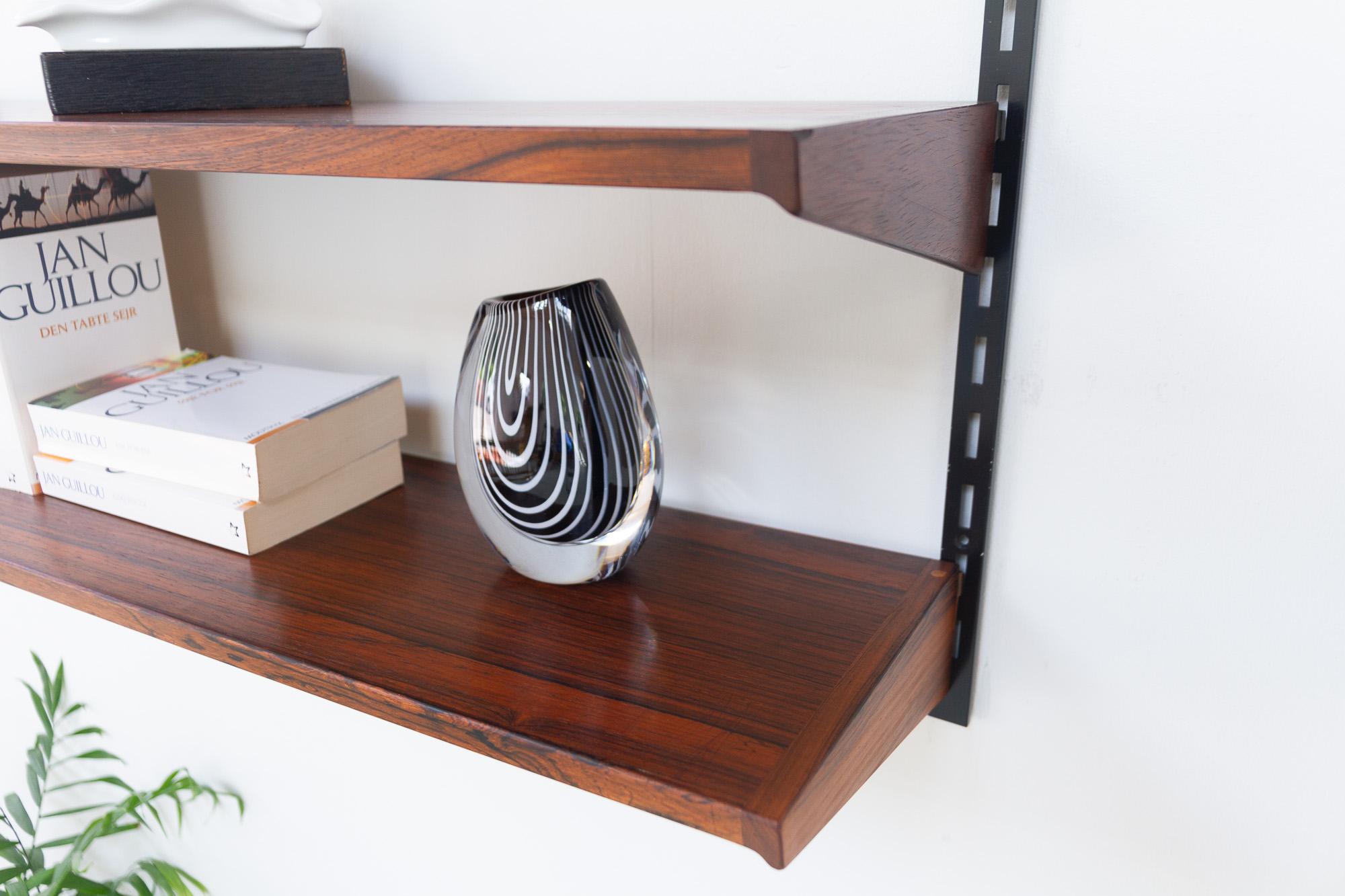Vintage Danish Rosewood Wall Unit by Kai Kristiansen for FM, 1960s For Sale 5