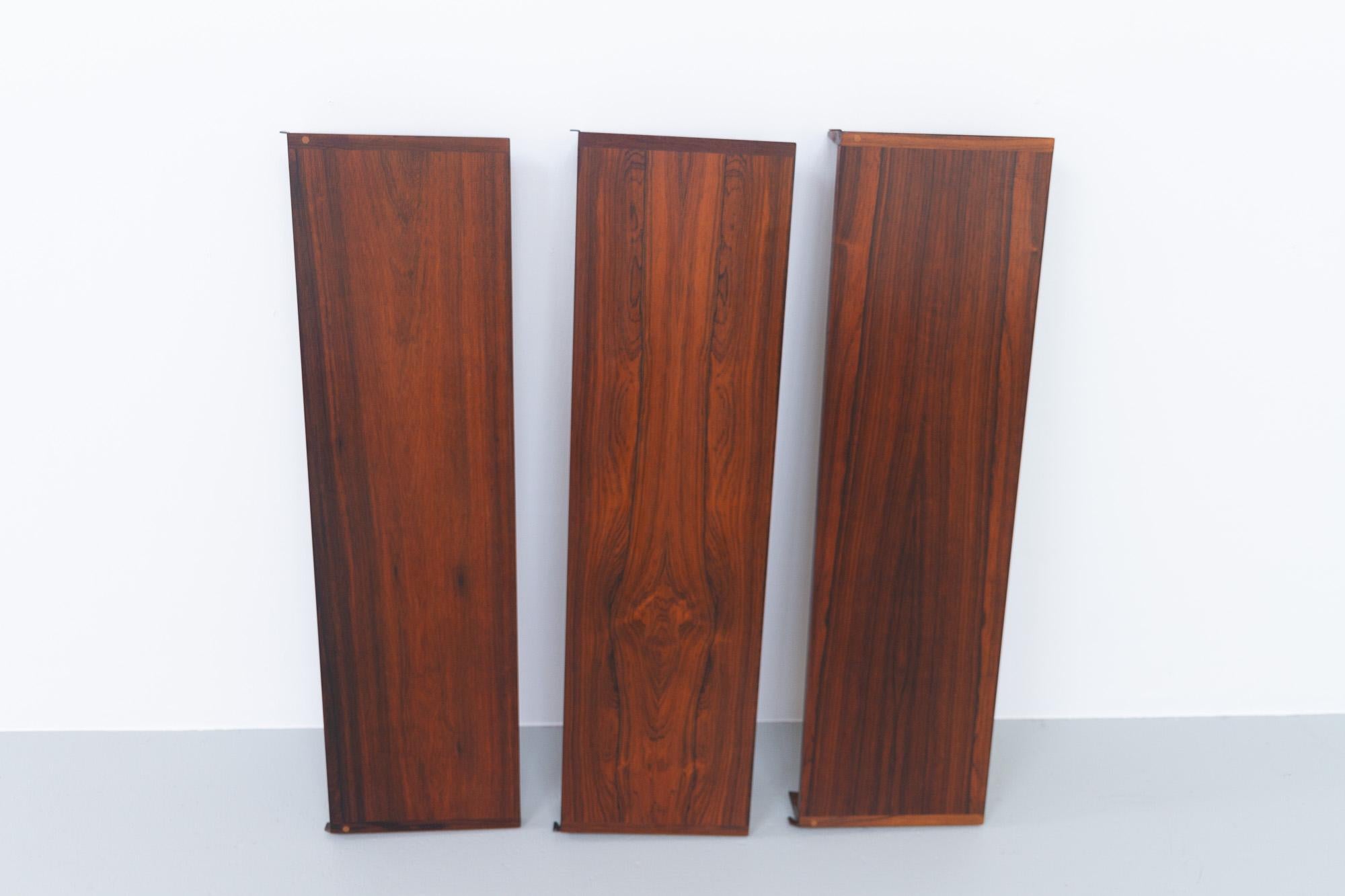 Vintage Danish Rosewood Wall Unit by Kai Kristiansen for FM, 1960s For Sale 9