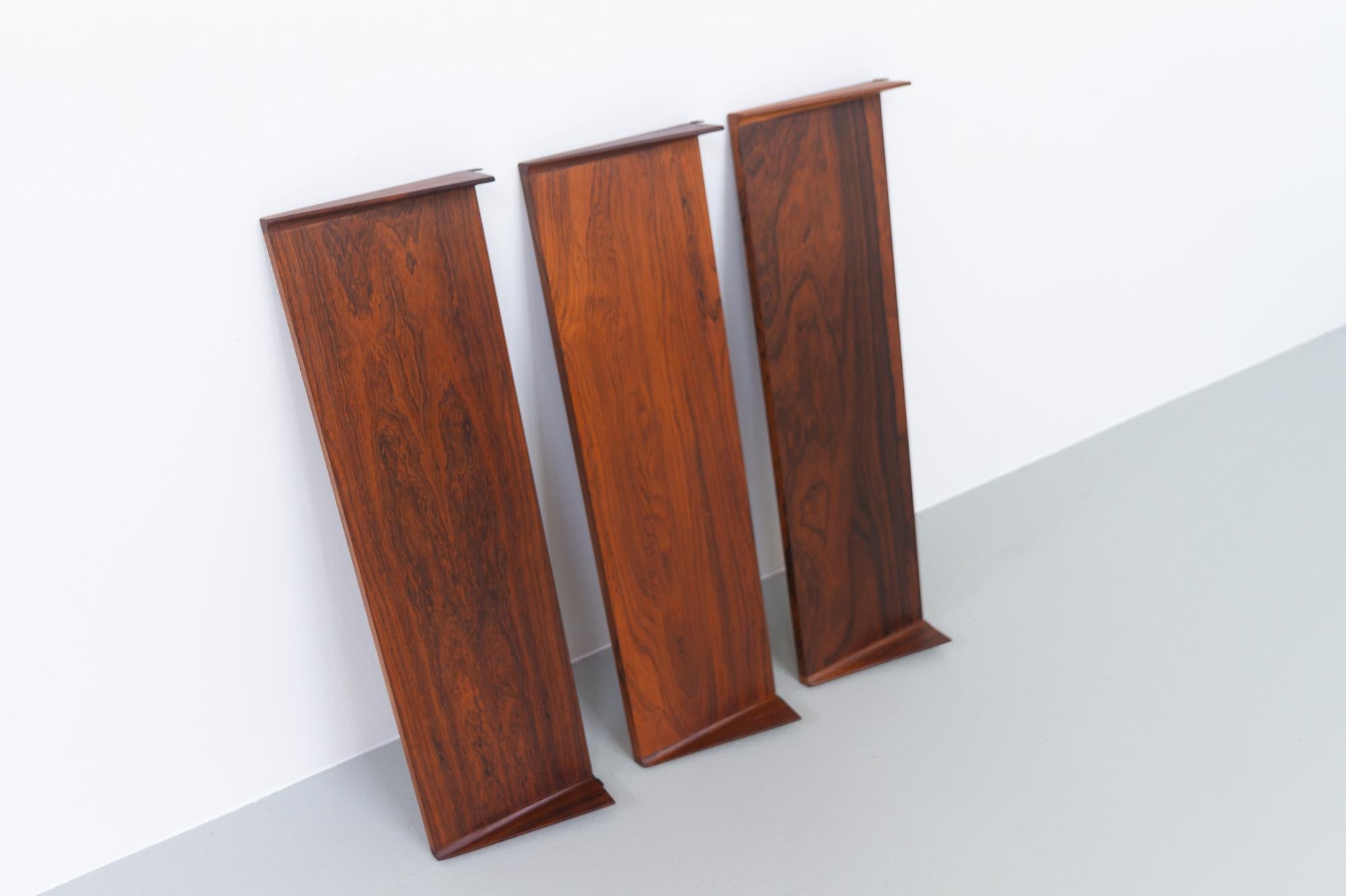 Vintage Danish Rosewood Wall Unit by Kai Kristiansen for FM, 1960s For Sale 10