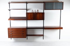 Vintage Danish Rosewood Wall Unit by Kai Kristiansen for FM 1960s
