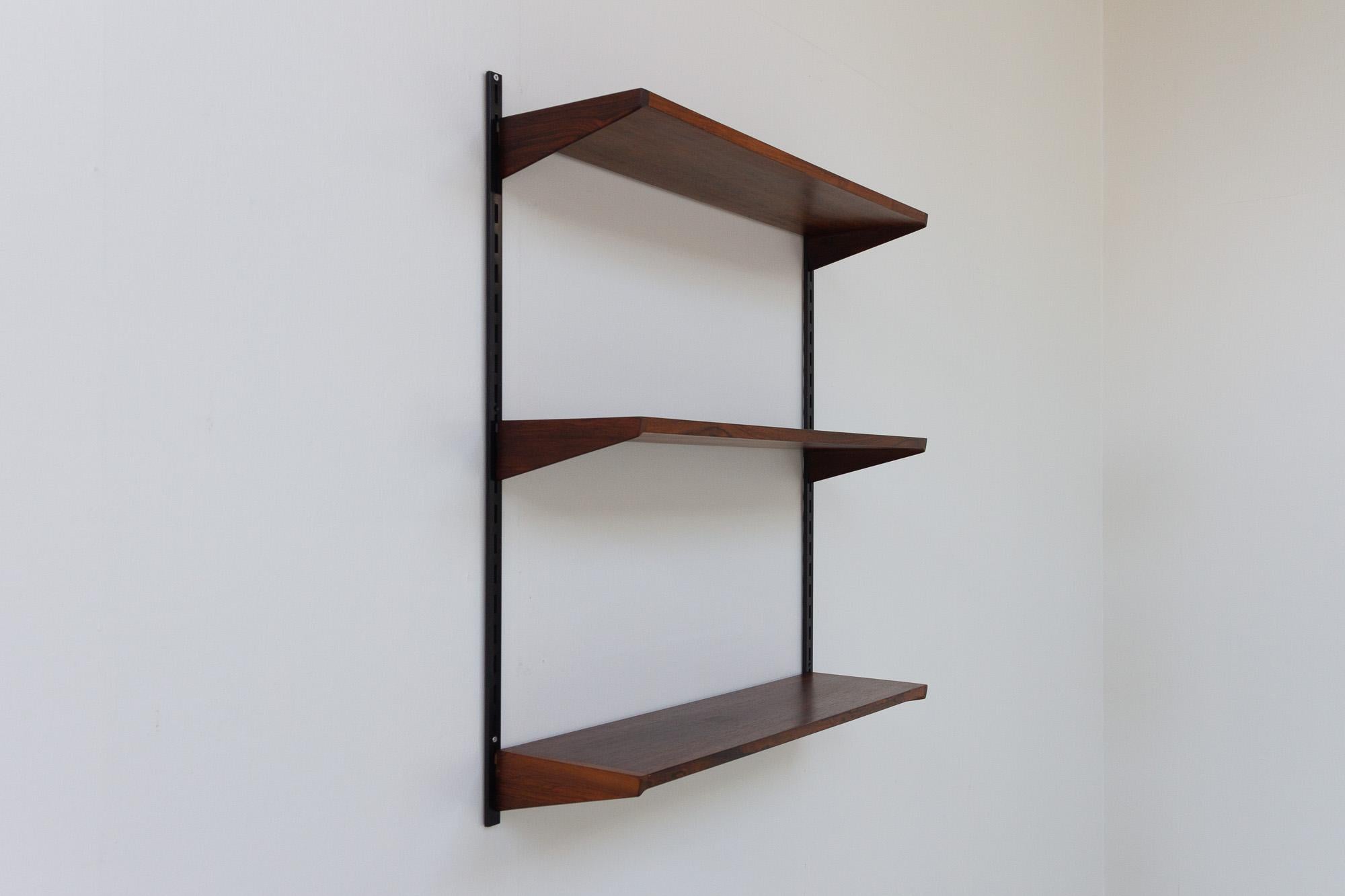 Vintage Danish Rosewood Wall Unit by Kai Kristiansen for FM, 1960s For Sale 13