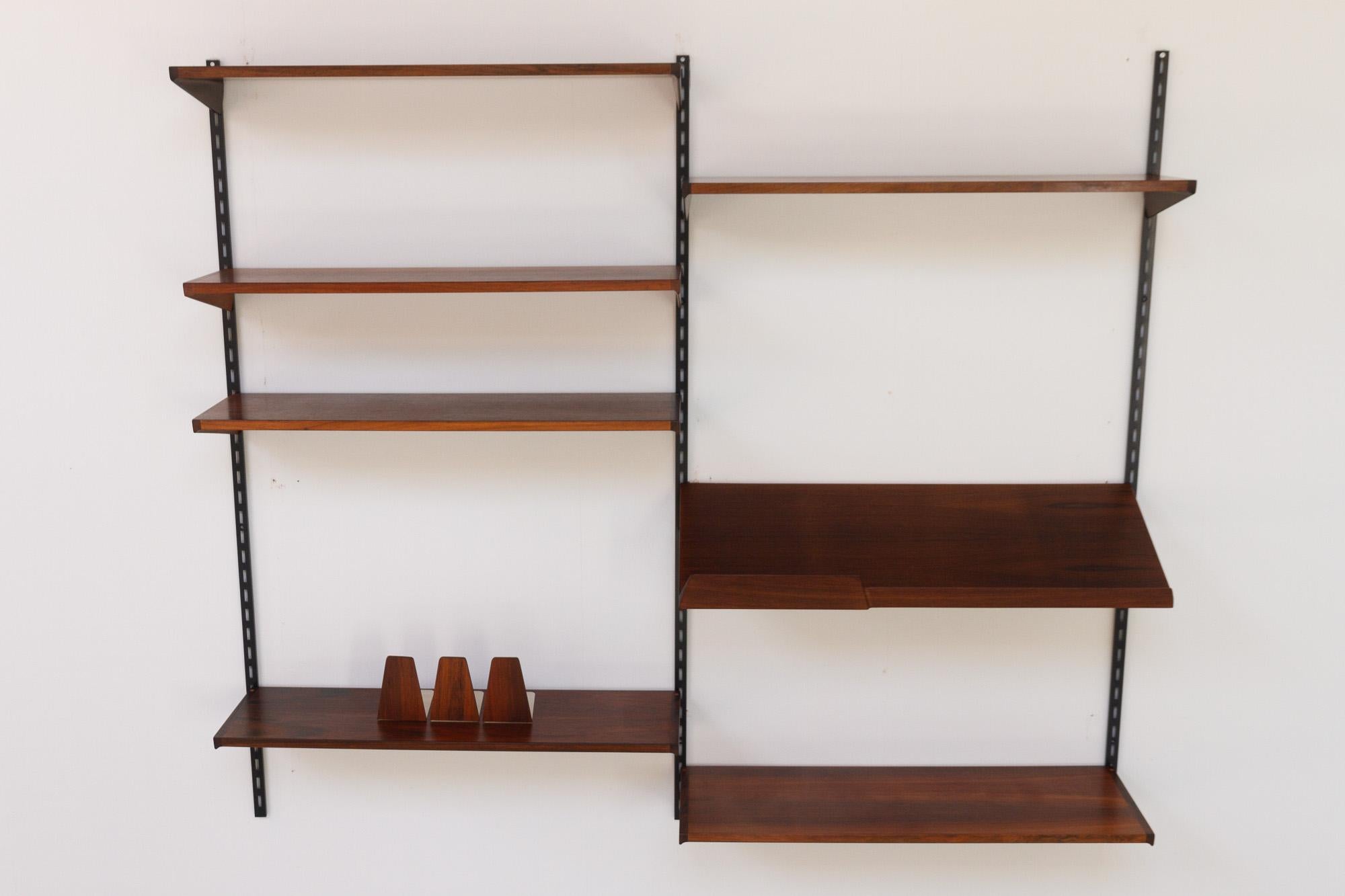 Vintage Danish Rosewood Wall Unit by Kai Kristiansen for FM, 1960s 3