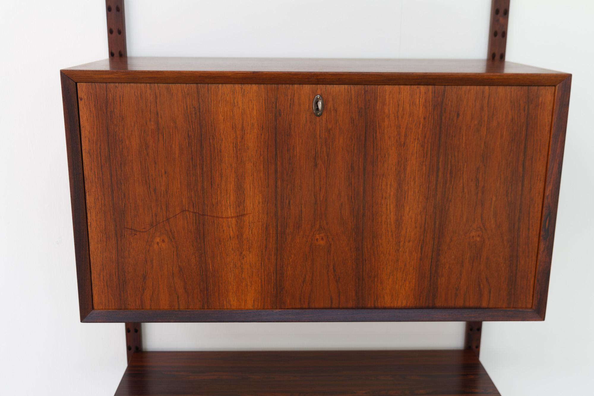 Vintage Danish Rosewood Wall Unit by Poul Cadovius for Cado, 1960s 6