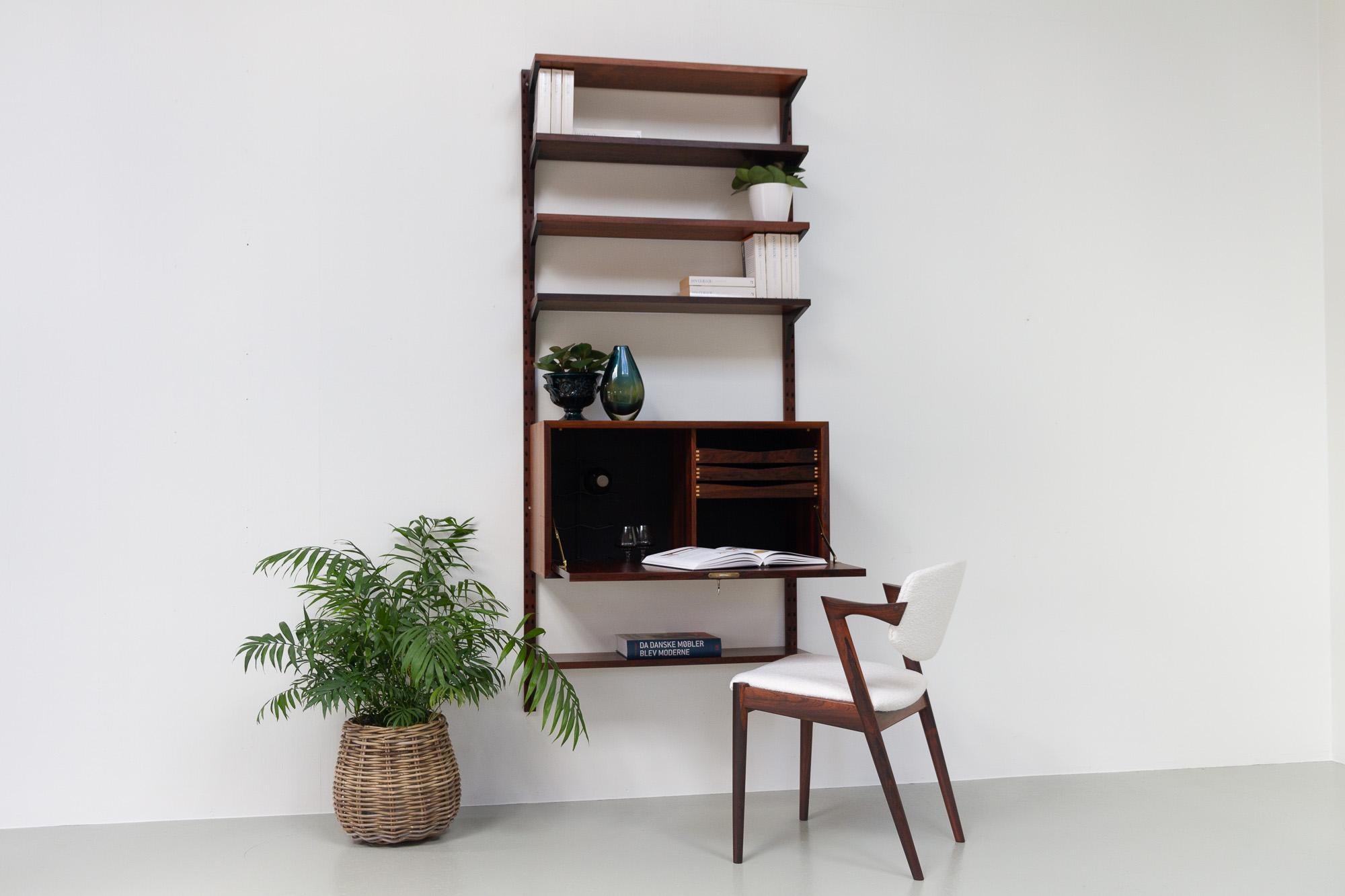 Vintage Danish Rosewood Wall Unit by Poul Cadovius for Cado, 1960s 7