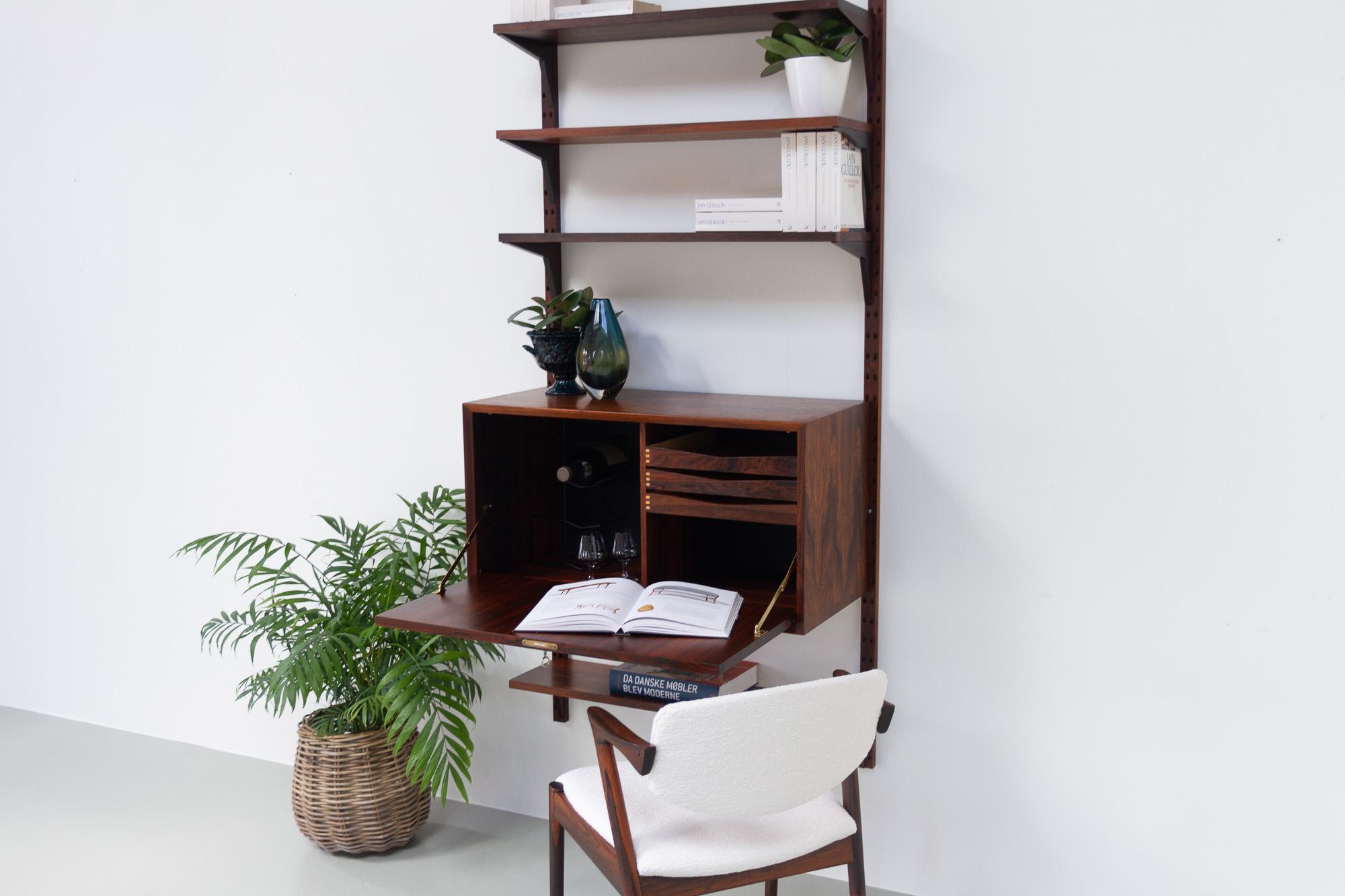 Vintage Danish Rosewood Wall Unit by Poul Cadovius for Cado, 1960s 8
