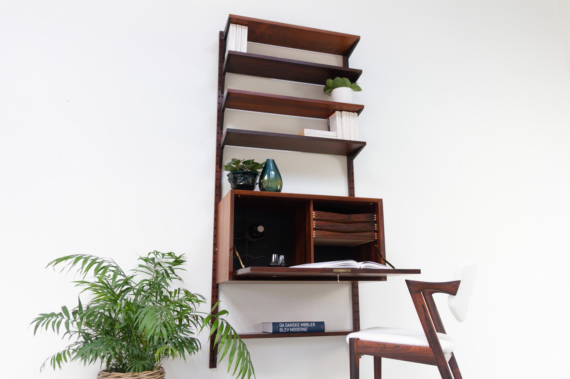 Vintage Danish Rosewood Wall Unit by Poul Cadovius for Cado, 1960s 11