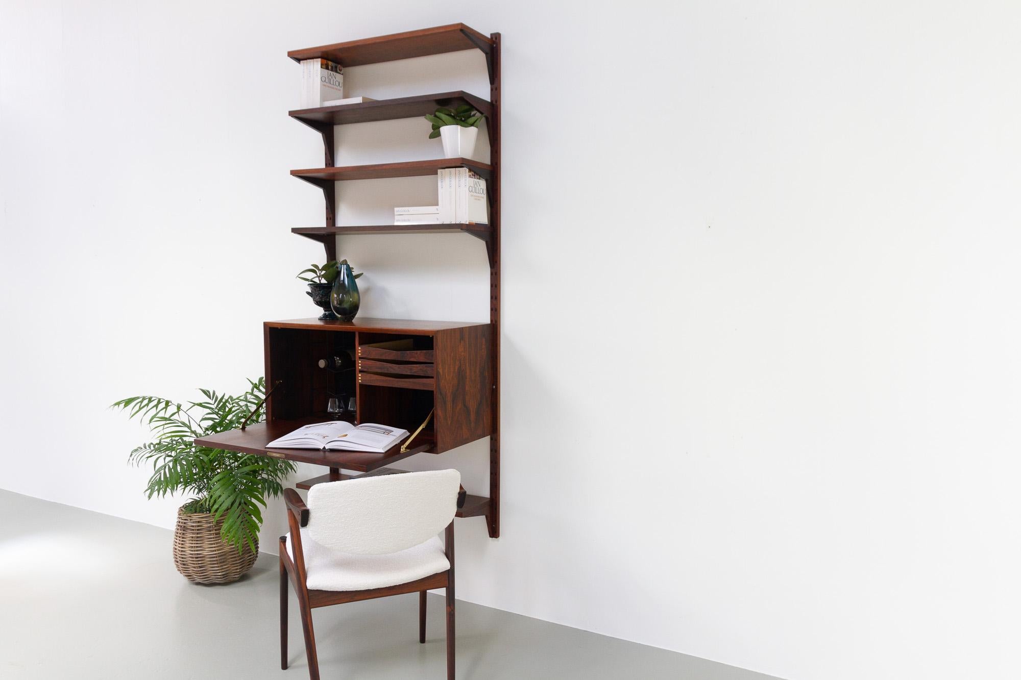 Vintage Danish Rosewood Wall Unit by Poul Cadovius for Cado, 1960s 13