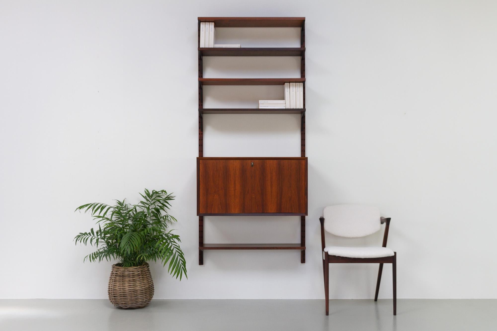 Vintage Danish Rosewood Wall Unit by Poul Cadovius for Cado, 1960s 15