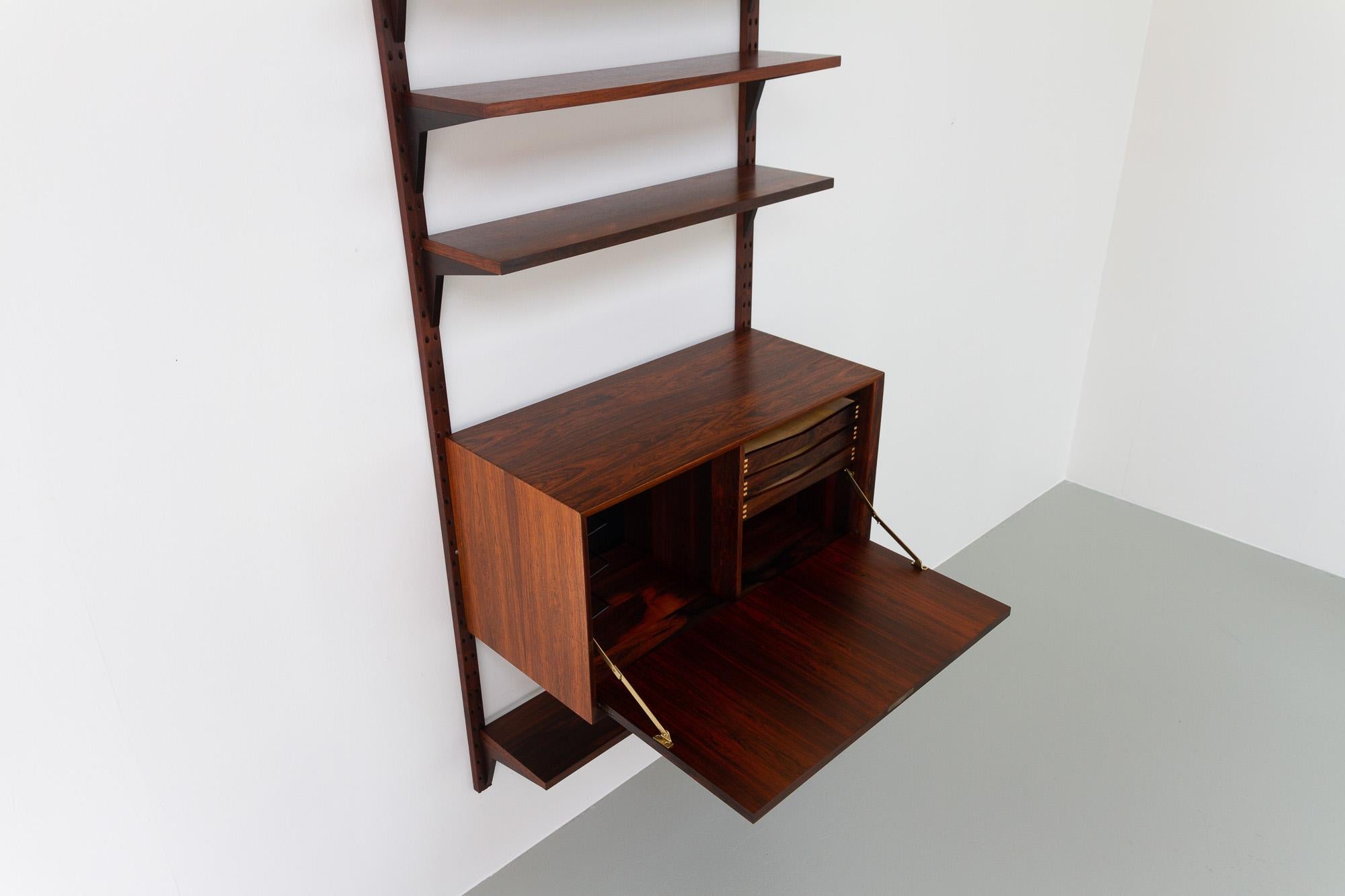 Vintage Danish Rosewood Wall Unit by Poul Cadovius for Cado, 1960s 3