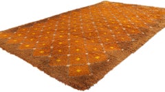 Tapis Rya danois vintage avec style scandinave moderne