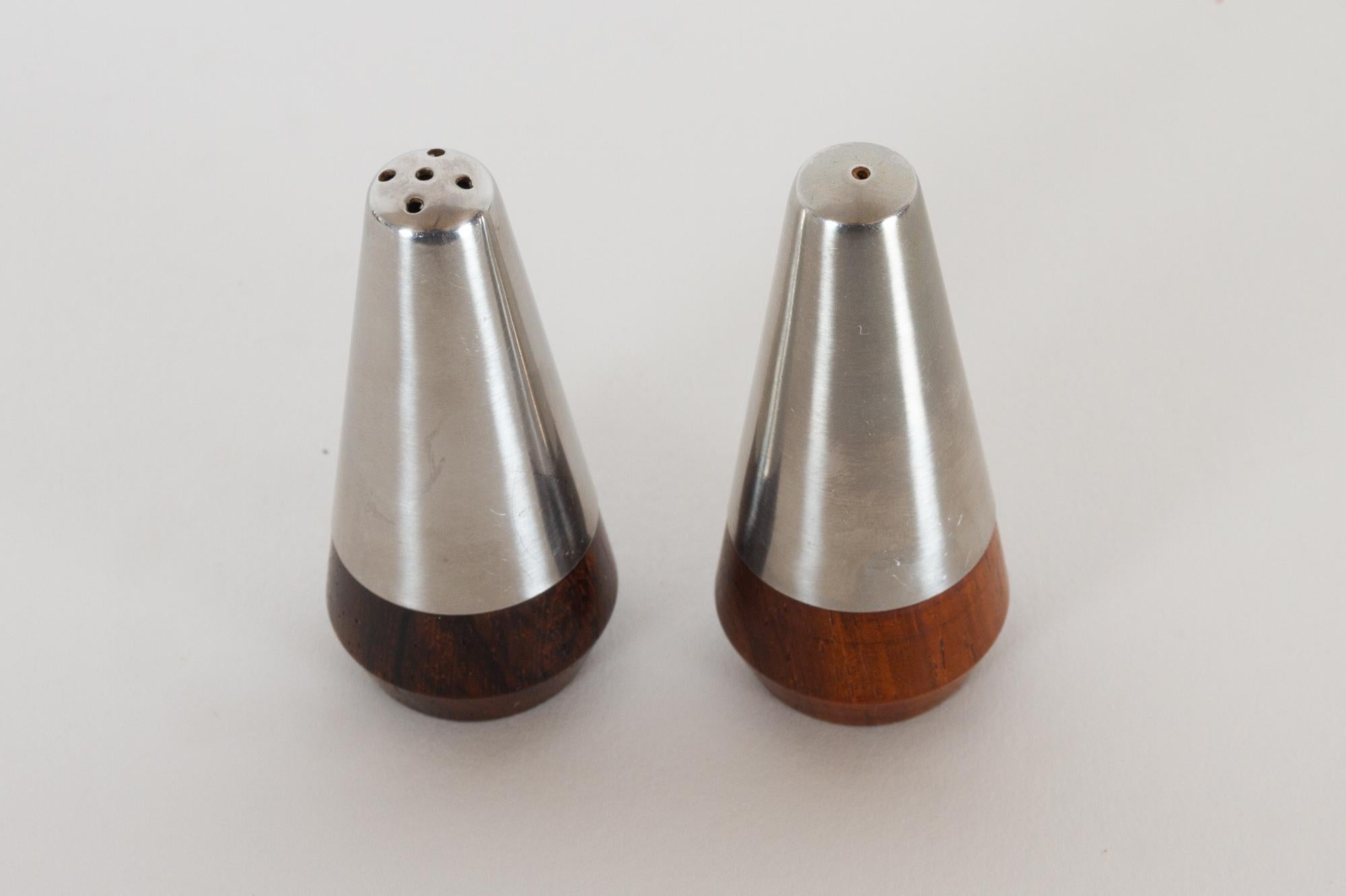 Vintage Danish Salt and Pepper Sets, 1960s In Good Condition For Sale In Asaa, DK
