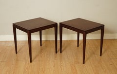 Vintage Danish Scandinavian Teak Bedside End Lamp Tables