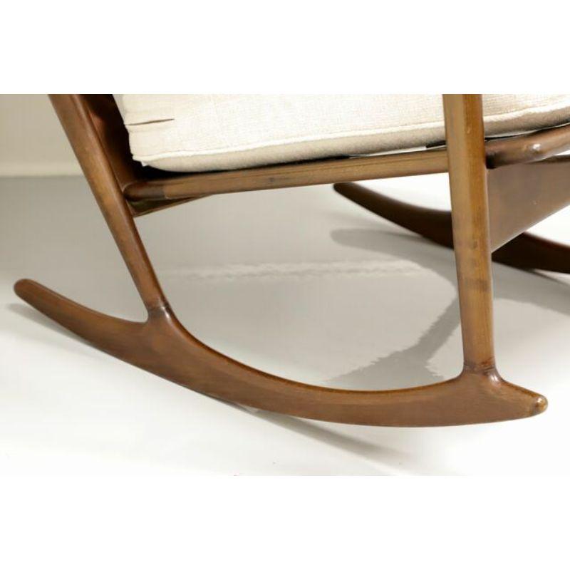 Danish Sculpted Rocking Chair by Ib Kofod-Larsen for Selig - B 2