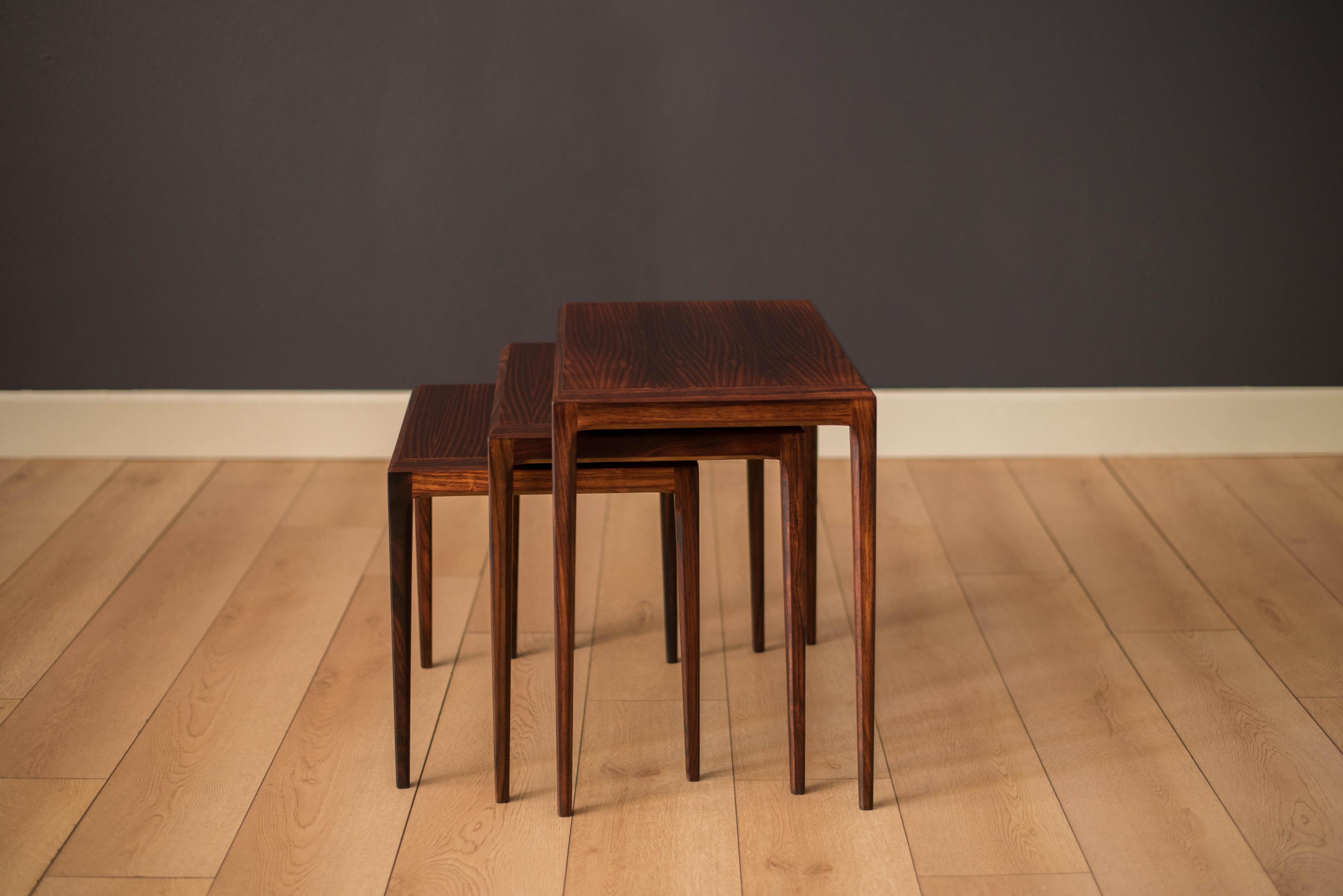 rosewood nesting tables