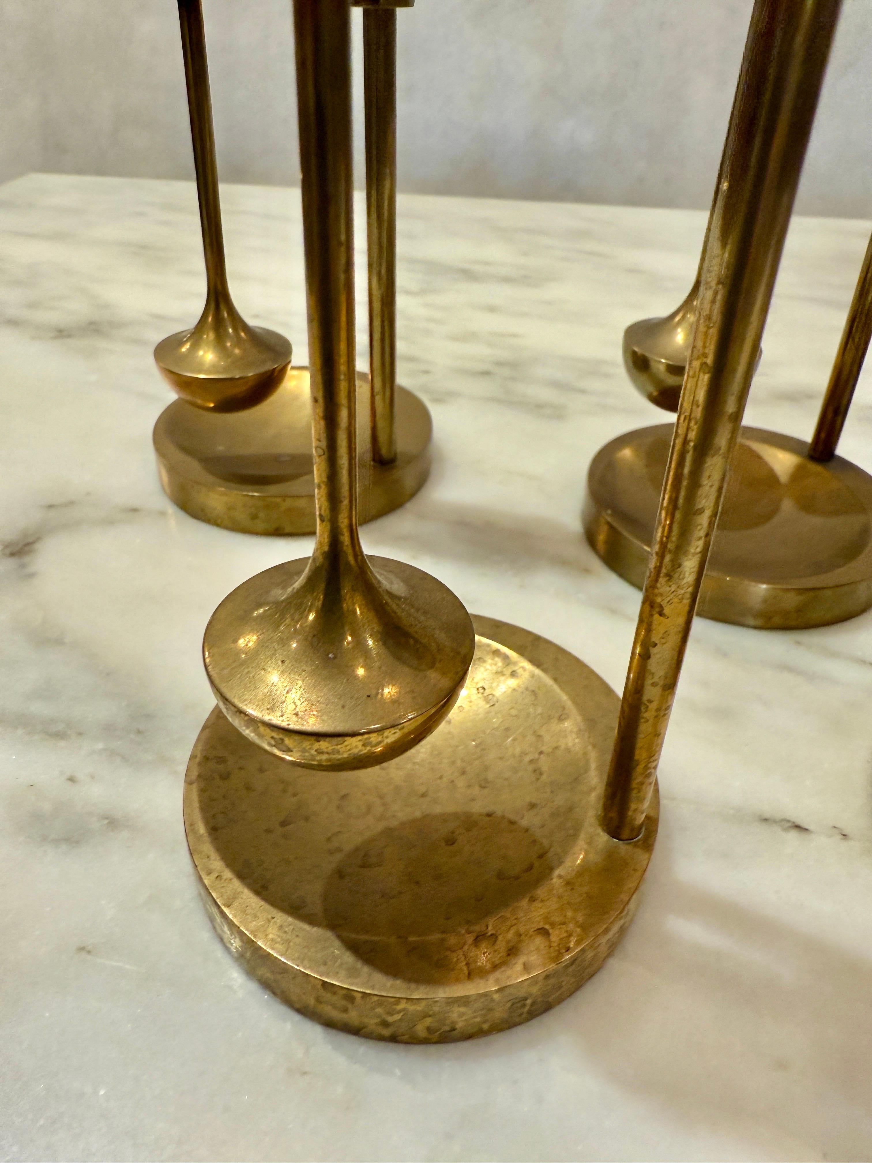 Vintage Danish Ship Brass Oil Lamps by Ilse Ammonsen (8 Avail - Priced Each) For Sale 5